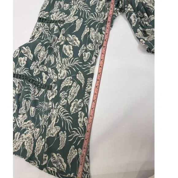 Angie Boho Wide Leg Floral Palazzo Pants - Size Medium - Coastal Festival Wear - Picture 3 of 5